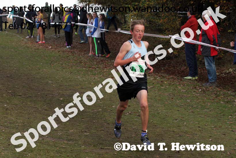 Boys under-15s, National Cross Country Relays, Berry Park, Mansfield. Photo: David T. Hewitson/Sports for All Pics